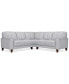 Фото #1 товара Ashlinn 94" 3-Pc. Pastel Leather Sectional, Created for Macy's