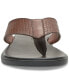 ფოტო #6 პროდუქტის Men's Waylyn Leather Thong Sandals