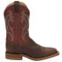 Фото #1 товара Justin Boots Bender 11" Square Toe Cowboy Mens Brown, Burgundy Casual Boots BR5