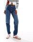 Levi's 80s mom fit jeans in mid blue Голубой, W27 L30 - фото #4