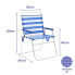 Фото #2 товара Складной стул Marbueno Лучи Синий Белый 52 x 80 x 56 cm
