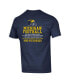 Фото #2 товара Men's Navy Michigan Wolverines Football All-Time Wins Leader T-shirt