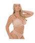 Plus Size Nude Shade Mesh Sheer Stretch Thong