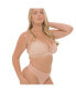 ფოტო #3 პროდუქტის Plus Size Nude Shade Mesh Sheer Stretch Thong