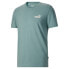 Фото #1 товара Puma Sun Ray Circle Logo Crew Neck Short Sleeve T-Shirt Mens Blue Casual Tops 67