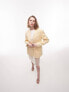 Фото #1 товара Topshop co-ord straight fitting blazer in straw light yellow