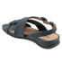 Фото #5 товара Softwalk Tieli S2109-400 Womens Blue Extra Wide Leather Strap Sandals Shoes