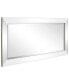 Solid Wood Frame Covered with Beveled Clear Mirror Panels - 24" x 54"