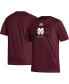 ფოტო #1 პროდუქტის Men's Maroon Mississippi State Bulldogs Locker Lines Baseball Fresh T-shirt