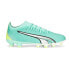 Фото #1 товара Puma Ultra Match Firm GroundAg Soccer Cleats Womens Green Sneakers Athletic Shoe