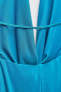 Фото #9 товара Драпированное платье с горловиной халтер ZARA