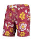 Men's Maroon Arizona State Sun Devils Floral Volley Swim Trunks