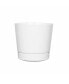 (#10062) Full Depth Round Cylinder Pot, White, 6 Inch