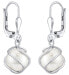 Elegant dangling earrings with Swarovski ® Pearl SILVEGOBP31644