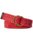 Men's Braided Cotton Belt Красный, L - фото #2