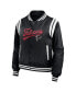 Фото #2 товара Women's Black Atlanta Falcons Bomber Full-Zip Jacket