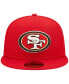 Фото #3 товара Men's Scarlet San Francisco 49ers Super Bowl XXIV Pop Sweat 59FIFTY Fitted Hat