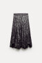 Zw collection metallic midi skirt