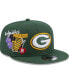 Фото #1 товара Men's Green Green Bay Packers Icon 9FIFTY Snapback Hat