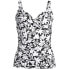 Women's D-Cup V-Neck Wrap Wireless Tankini Swimsuit Top