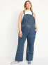 Фото #7 товара Baggy Wide-Leg Jean Overalls