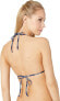 Фото #3 товара Splendid 262028 Women's Reversible Triangle Bikini Top Swimwear Size M