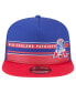 ფოტო #4 პროდუქტის Men's Royal/Red New England Patriots Half Stripe Trucker 9FIFTY Snapback Hat