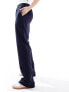 Фото #9 товара Pieces wide leg pull on trouser in navy