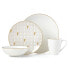 Фото #1 товара Trianna 4-Pc. Place Setting with Gold Salad Plate