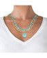 Фото #3 товара Women's Layered Necklace with Turquoise Beads