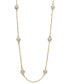 ფოტო #4 პროდუქტის Trio by EFFY® Diamond Seven Station Necklace 16-18" (1/2 ct. t.w.) in 14k Rose Gold