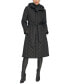 Фото #1 товара Women's Petite Hooded Belted Quilted Coat