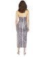ფოტო #2 პროდუქტის Women's Snakeskin-Print Chain Halter Maxi Dress