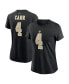 ფოტო #1 პროდუქტის Women's Derek Carr Black New Orleans Saints Player Name and Number T-shirt