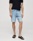 Фото #1 товара Men's Slim-Fit Denim Bermuda Shorts