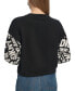 Фото #2 товара Women's Crewneck Drawstring-Hem Logo Sweater