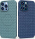 Hurtel Plecione etui MagSafe Woven Case do iPhone 15 - fioletowe - фото #4