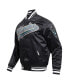 Фото #2 товара Варсити-куртка Pro Standard для мужчин черного цвета Milwaukee Bucks Script Tail Full-Snap.
