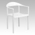 Фото #4 товара Hercules Series 1000 Lb. Capacity White Plastic Cafe Stack Chair