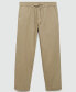 ფოტო #5 პროდუქტის Men's Drawstring Cotton Trousers