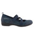 Фото #1 товара Trotters Josie T1761-420 Womens Blue Extra Wide Mary Jane Flats Shoes