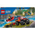 LEGO 4X4 Firefighter Truck With Rescue Boat Construction Game