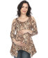 ფოტო #8 პროდუქტის Maternity Snake Print Cold Shoulder Tunic