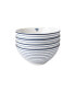 Фото #1 товара Blueprint Collectables Candy Stripe Bowls in Gift Box, Set of 4
