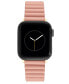 ფოტო #1 პროდუქტის Women's Pink Polyurethane Leather Band Compatible with 38mm, 40mm and 41mm Apple Watch