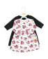 Фото #3 товара Toddler Girls Cotton Dresses, Burgundy Rose