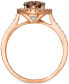 Diamond Halo 20th Jubilee Ring (1-5/8 ct. t.w.) in 14k Rose and White Gold
