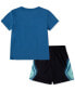 Фото #2 товара Toddler Boys Air Heat Map Graphic T-Shirt & Mesh Shorts, 2 Piece Set