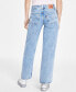 Фото #3 товара Women's Super-Low Double-Button Relaxed-Fit Denim Jean
