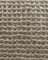 Waffle-knit cotton towel with fringing